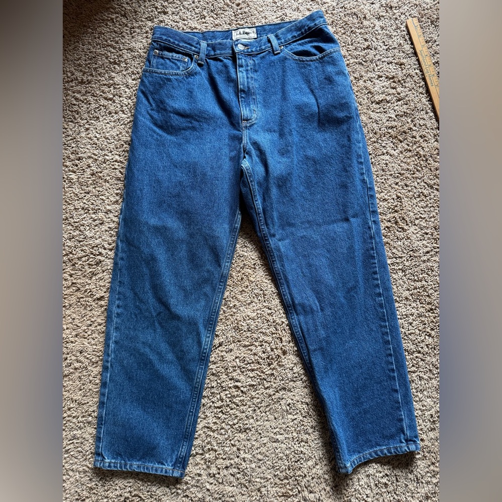 L.L. Bean Women’s Classic Fit Jeans | Size 14 Petite | Blue Denim